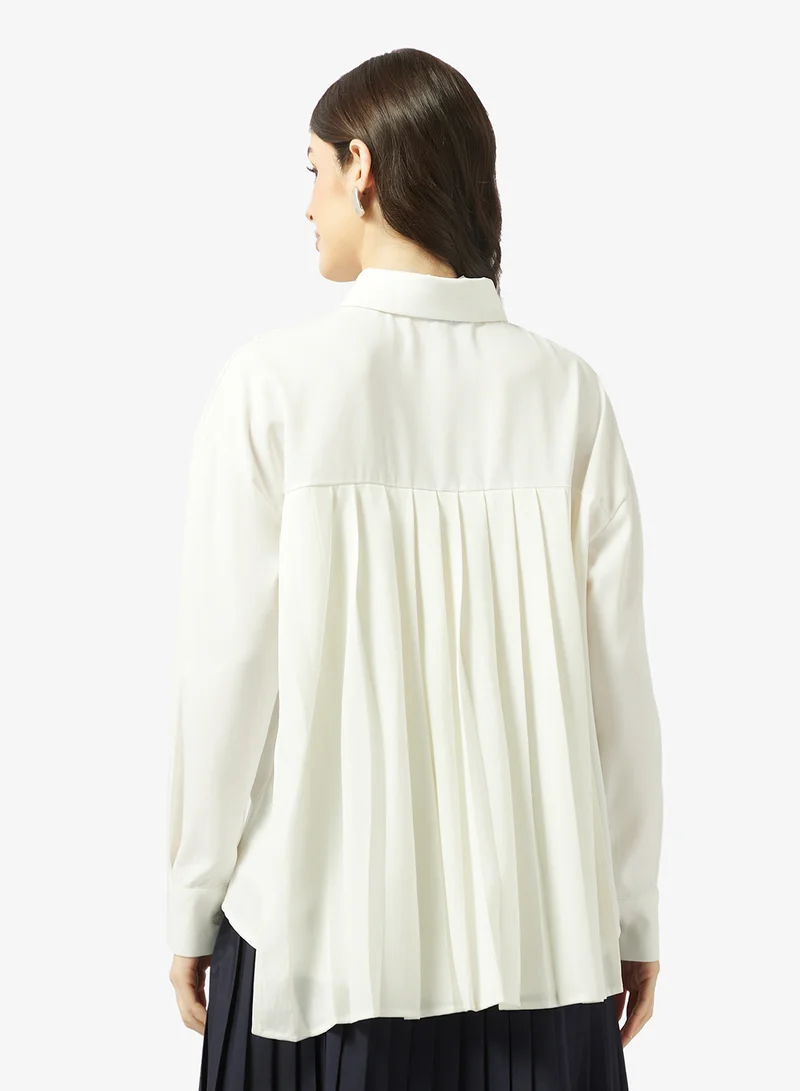 ايلا Shirt With Back Box Pleat